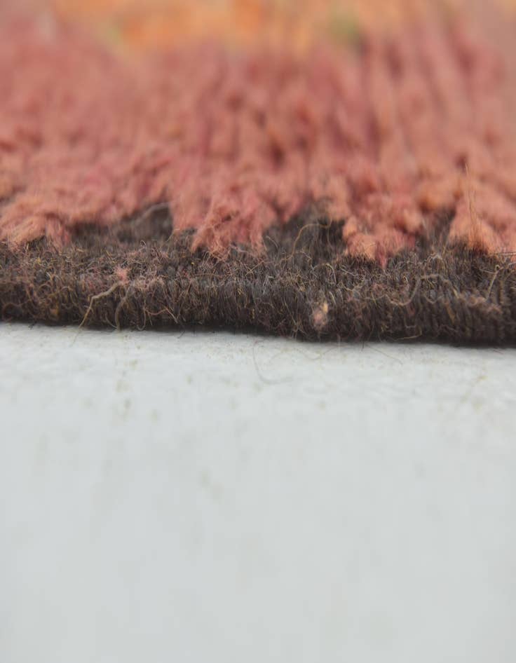 Detail image of  5' 9 x 13'  Hand Knotted Moroccan Wool Runner Rug