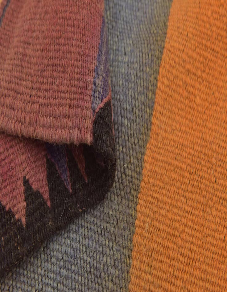 Detail image of  5' 9 x 13'  Hand Knotted Moroccan Wool Runner Rug