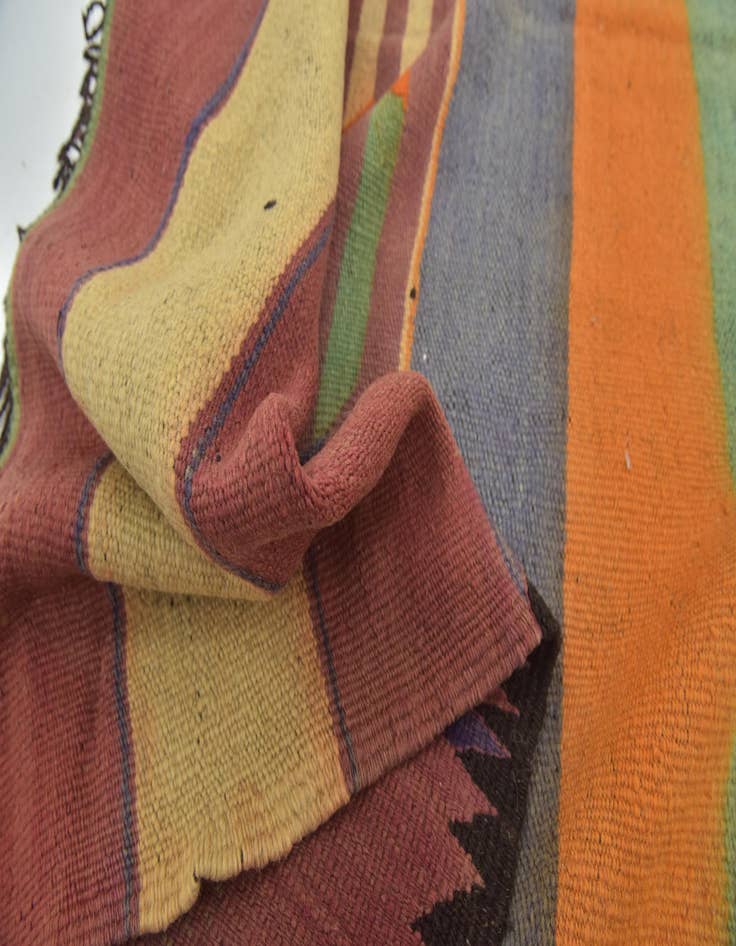 Detail image of  5' 9 x 13'  Hand Knotted Moroccan Wool Runner Rug