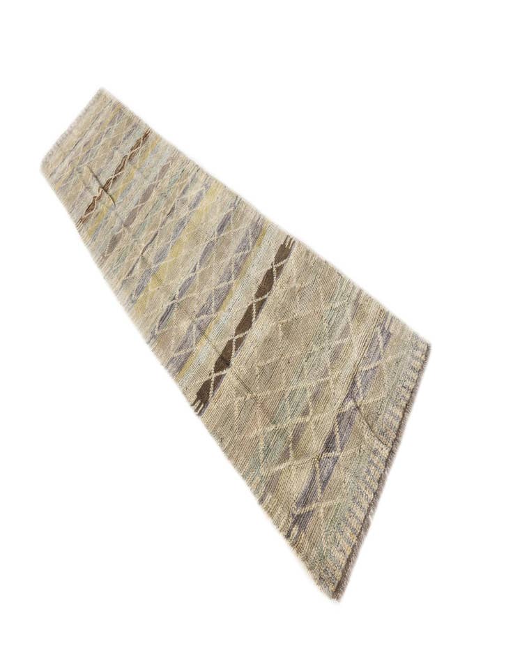 Detail image of  2' 2 x 9' 11  Hand Knotted Moroccan Wool Runner Rug