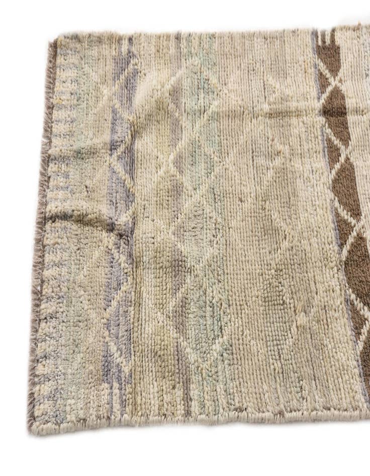 Detail image of  2' 2 x 9' 11  Hand Knotted Moroccan Wool Runner Rug