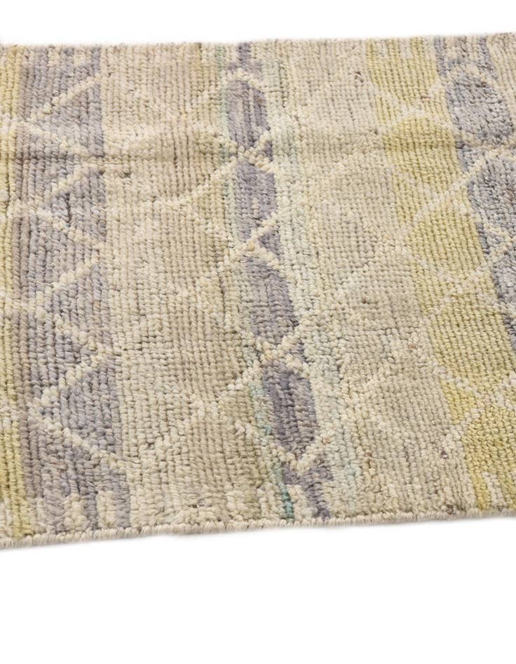 Detail image of  2' 2 x 9' 11  Hand Knotted Moroccan Wool Runner Rug