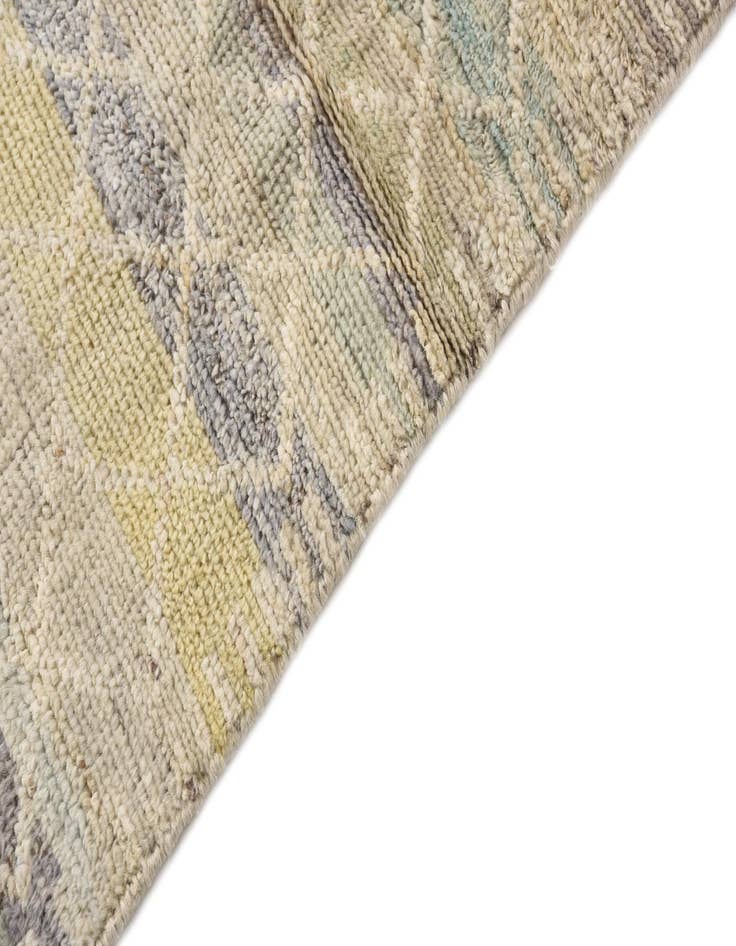 Detail image of  2' 2 x 9' 11  Hand Knotted Moroccan Wool Runner Rug