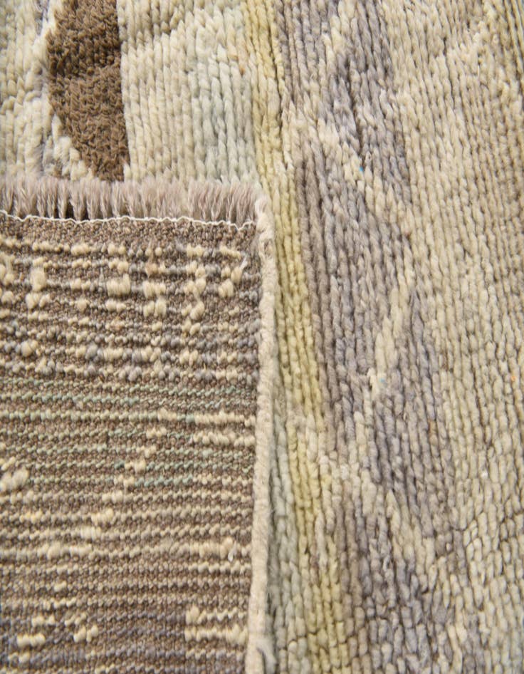 Detail image of  2' 2 x 9' 11  Hand Knotted Moroccan Wool Runner Rug