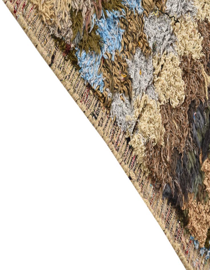 Detail image of  4' 4 x 14' 9  Hand Knotted Moroccan Wool Runner Rug