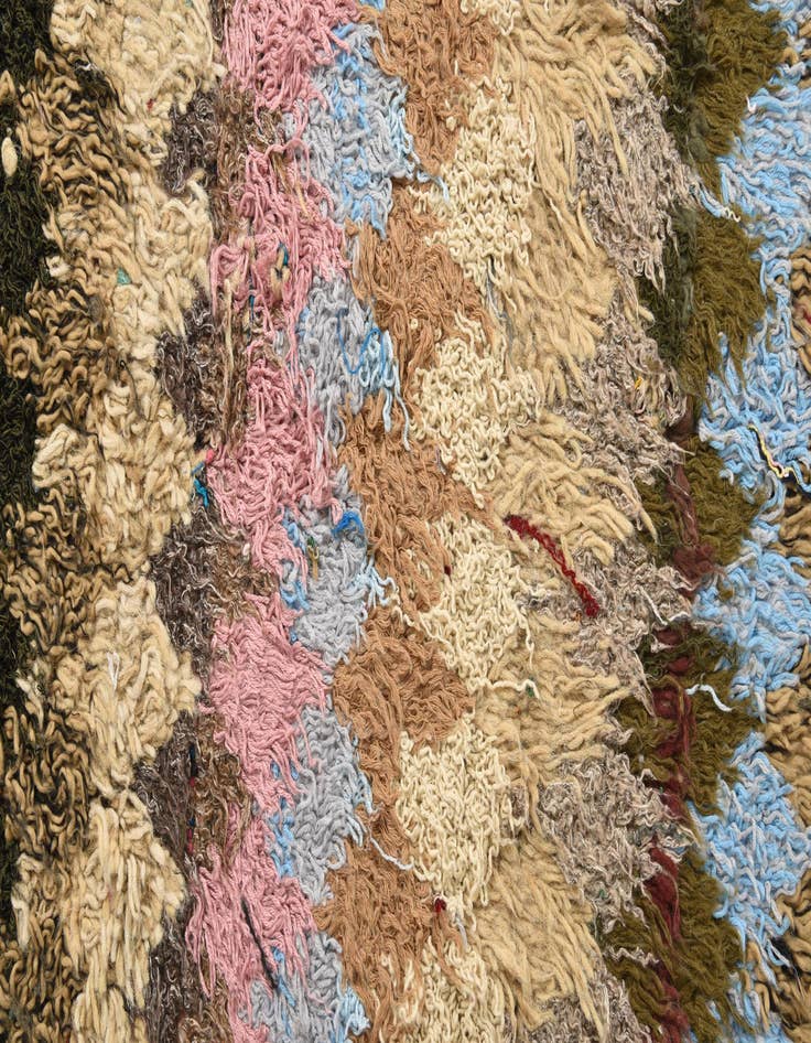 Detail image of  4' 4 x 14' 9  Hand Knotted Moroccan Wool Runner Rug