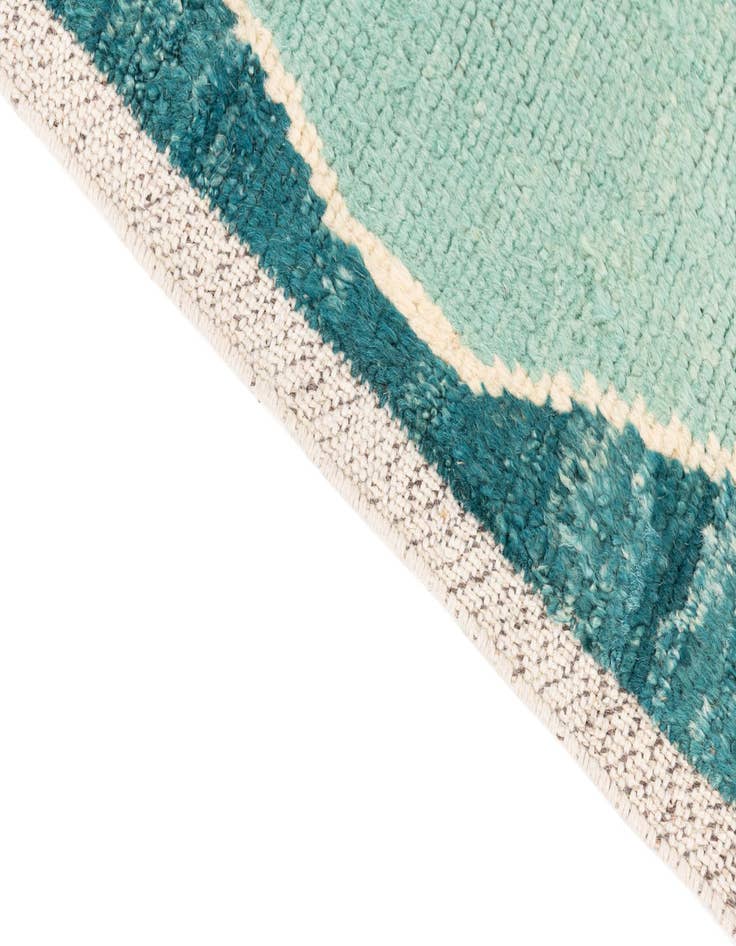 Detail image of  3' x 13' 9  Hand Knotted Moroccan Wool Runner Rug