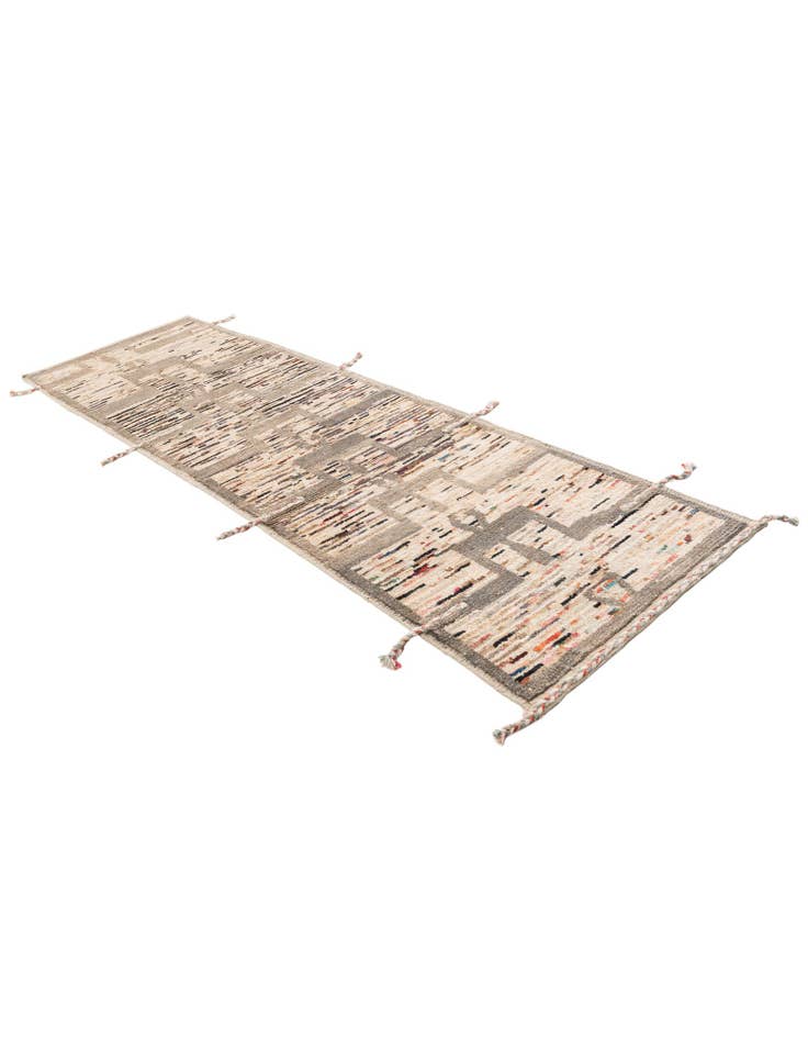 Detail image of  2' 10 x 10' 1  Hand Knotted Moroccan Wool Runner Rug