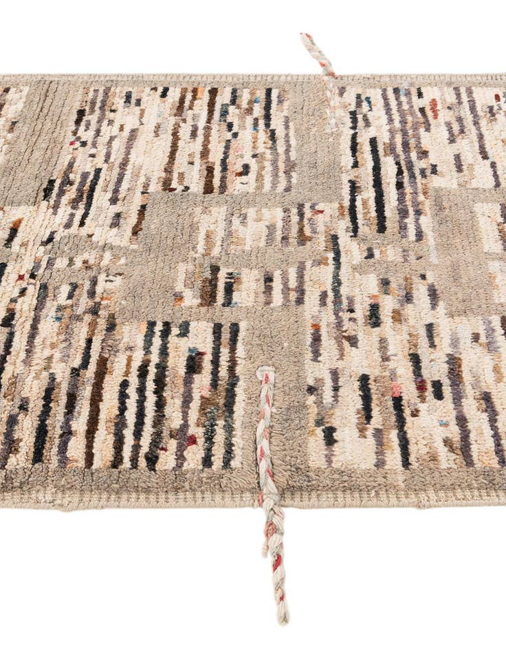 Detail image of  2' 10 x 10' 1  Hand Knotted Moroccan Wool Runner Rug