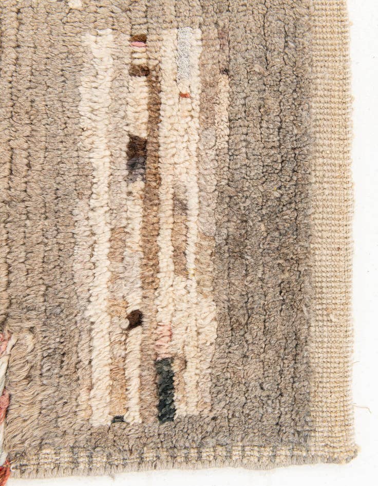 Detail image of  2' 10 x 10' 1  Hand Knotted Moroccan Wool Runner Rug