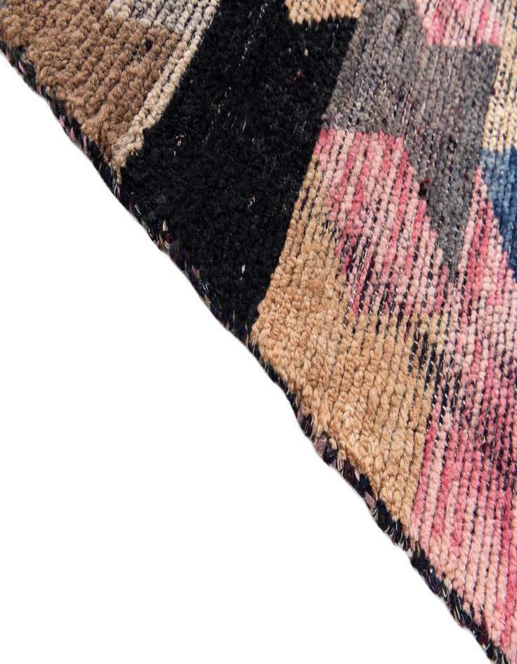 Detail image of  3' 10 x 11' 9  Hand Knotted Moroccan Wool Runner Rug