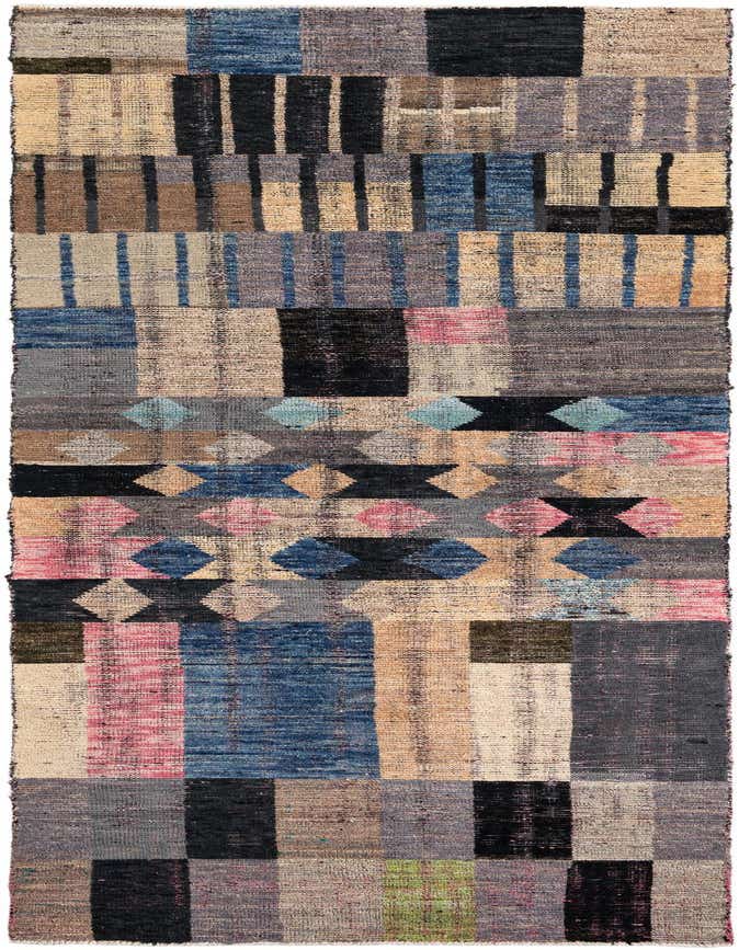 Primary image  3' 10 x 11' 9  Hand Knotted Moroccan Wool Runner Rug