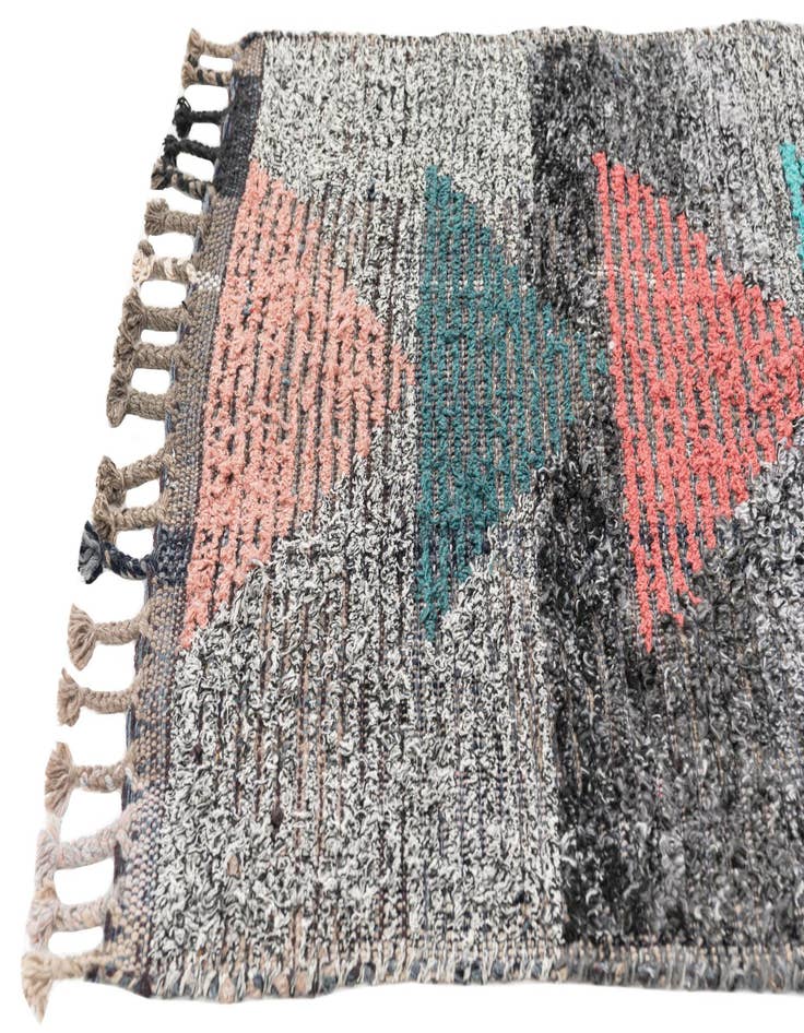 Detail image of  2' 10 x 12' 4  Hand Knotted Moroccan Wool Runner Rug