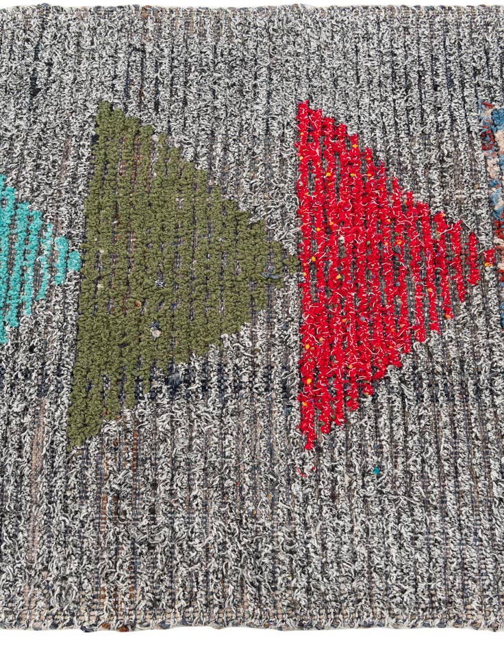 Detail image of  2' 10 x 12' 4  Hand Knotted Moroccan Wool Runner Rug