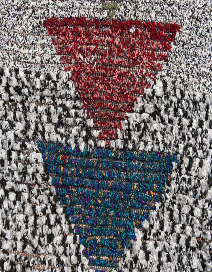 Detail image of  2' 10 x 12' 4  Hand Knotted Moroccan Wool Runner Rug