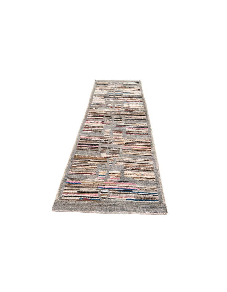 Detail image of  2' 10 x 8' 4  Hand Knotted Moroccan Wool Runner Rug