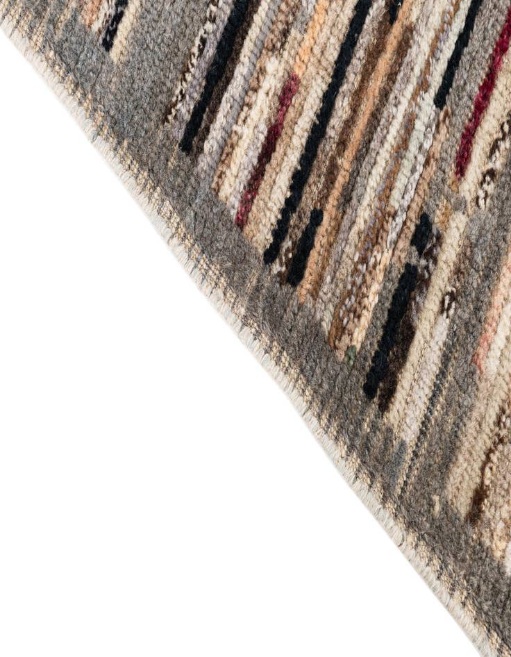 Detail image of  2' 10 x 8' 4  Hand Knotted Moroccan Wool Runner Rug