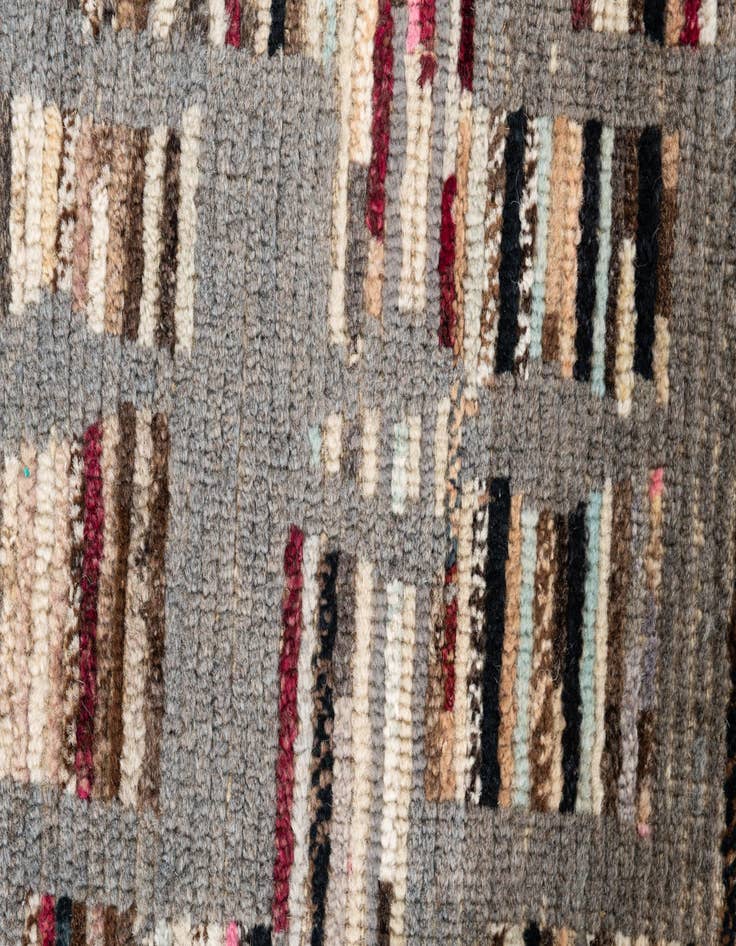 Detail image of  2' 10 x 8' 4  Hand Knotted Moroccan Wool Runner Rug