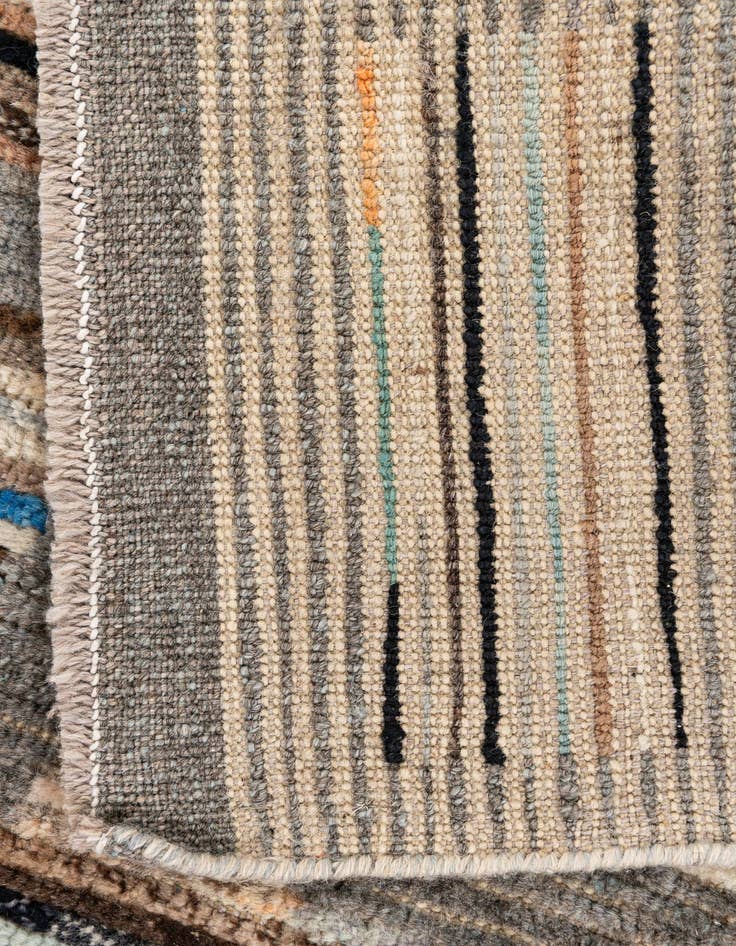 Detail image of  2' 10 x 8' 4  Hand Knotted Moroccan Wool Runner Rug