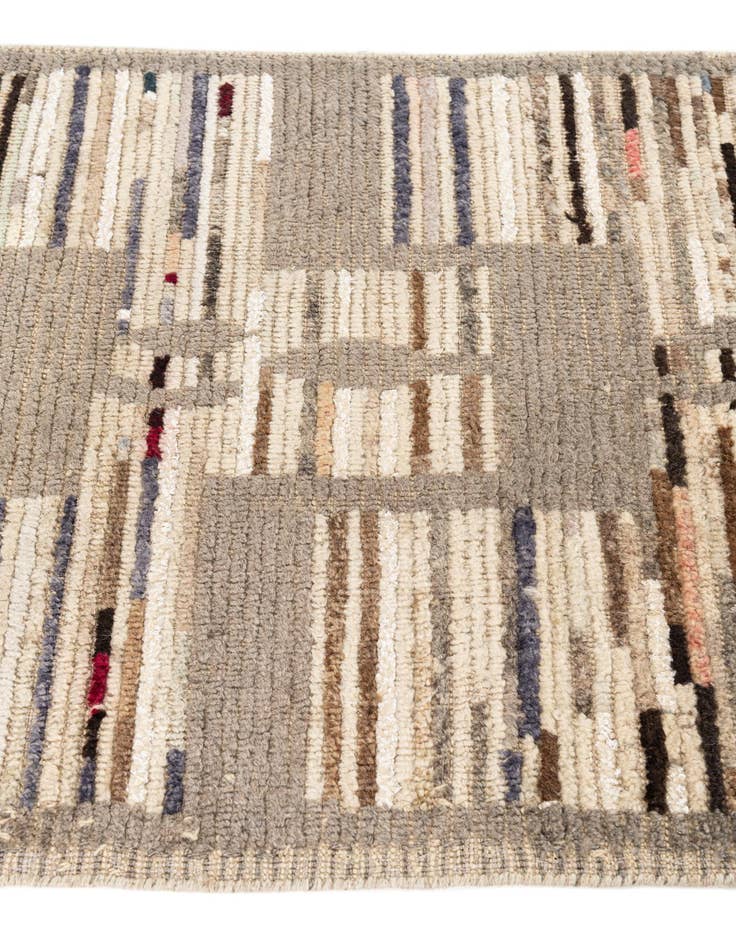 Detail image of  2' 10 x 9' 10  Hand Knotted Moroccan Runner Rug