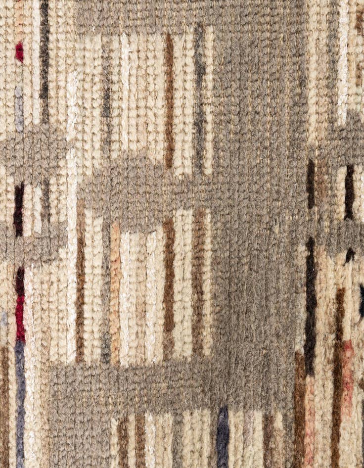 Detail image of  2' 10 x 9' 10  Hand Knotted Moroccan Runner Rug