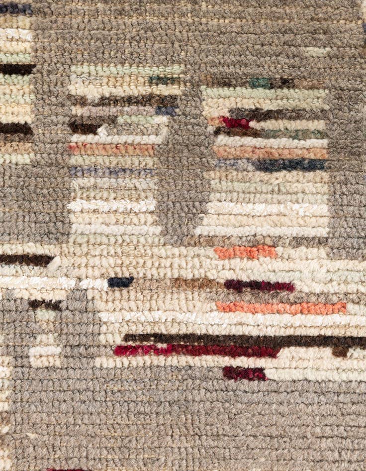 Detail image of  2' 10 x 9' 10  Hand Knotted Moroccan Runner Rug