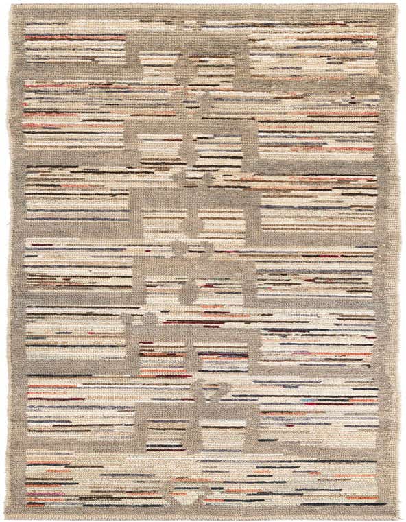 A 10 ft runner rug featuring a multi-colored tribal stripe pattern with shag pile, ideal for a hallway.