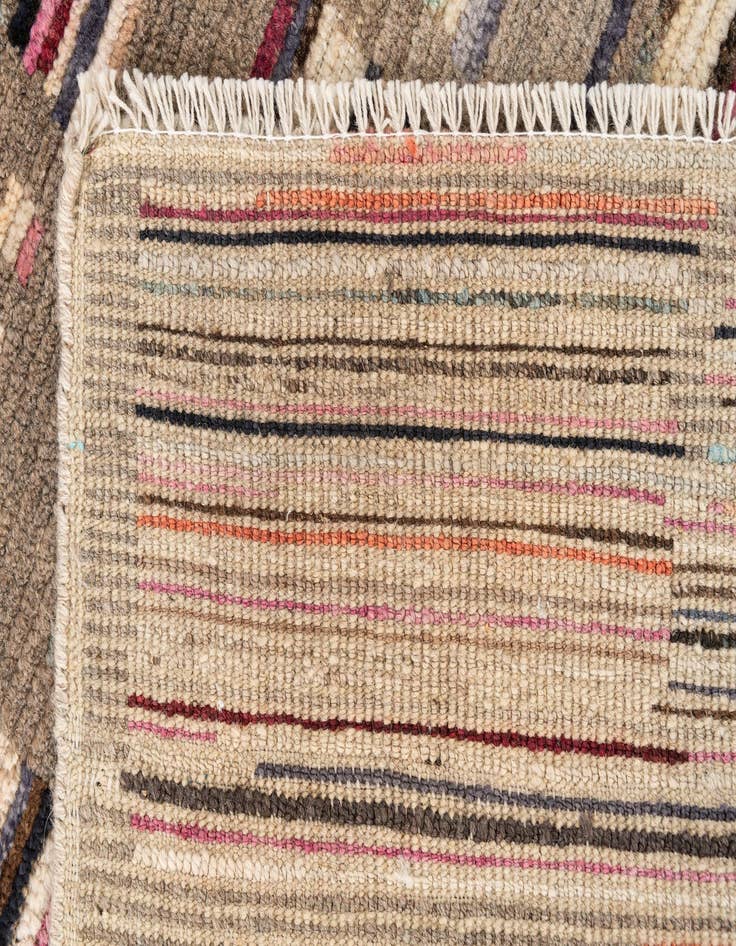Detail image of  2' 10 x 7' 9  Hand Knotted Moroccan Wool Runner Rug