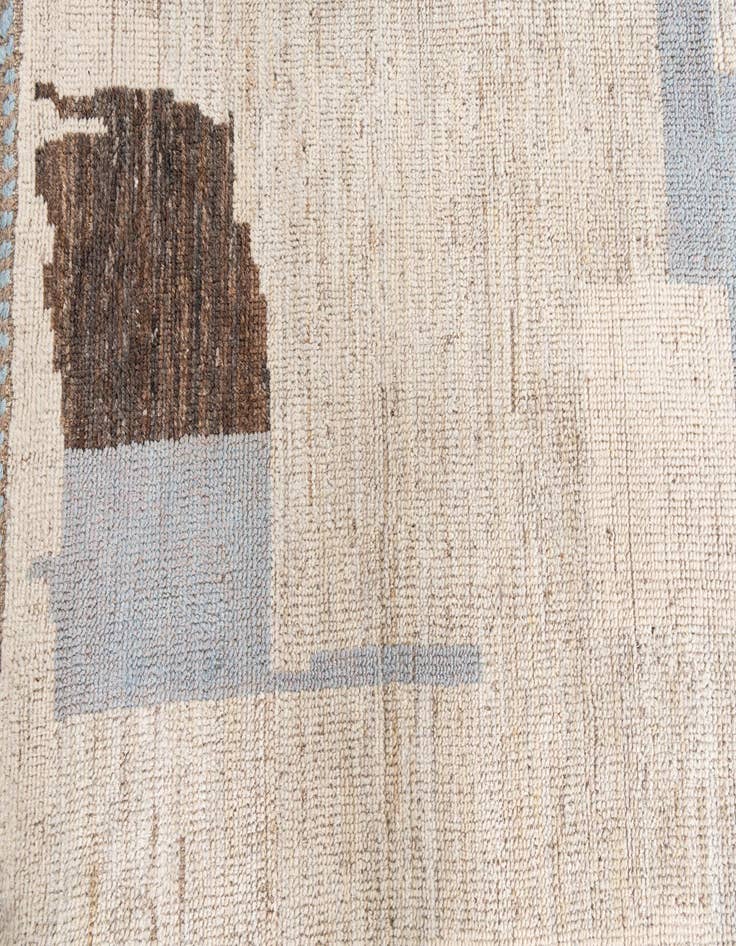 Detail image of  3' 3 x 10' 2  Hand Knotted Moroccan Wool Runner Rug