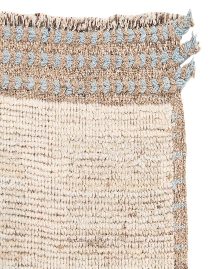 Detail image of  3' 3 x 10' 2  Hand Knotted Moroccan Wool Runner Rug