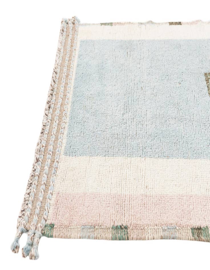 Detail image of  3' 2 x 9' 2  Hand Knotted Moroccan Wool Runner Rug