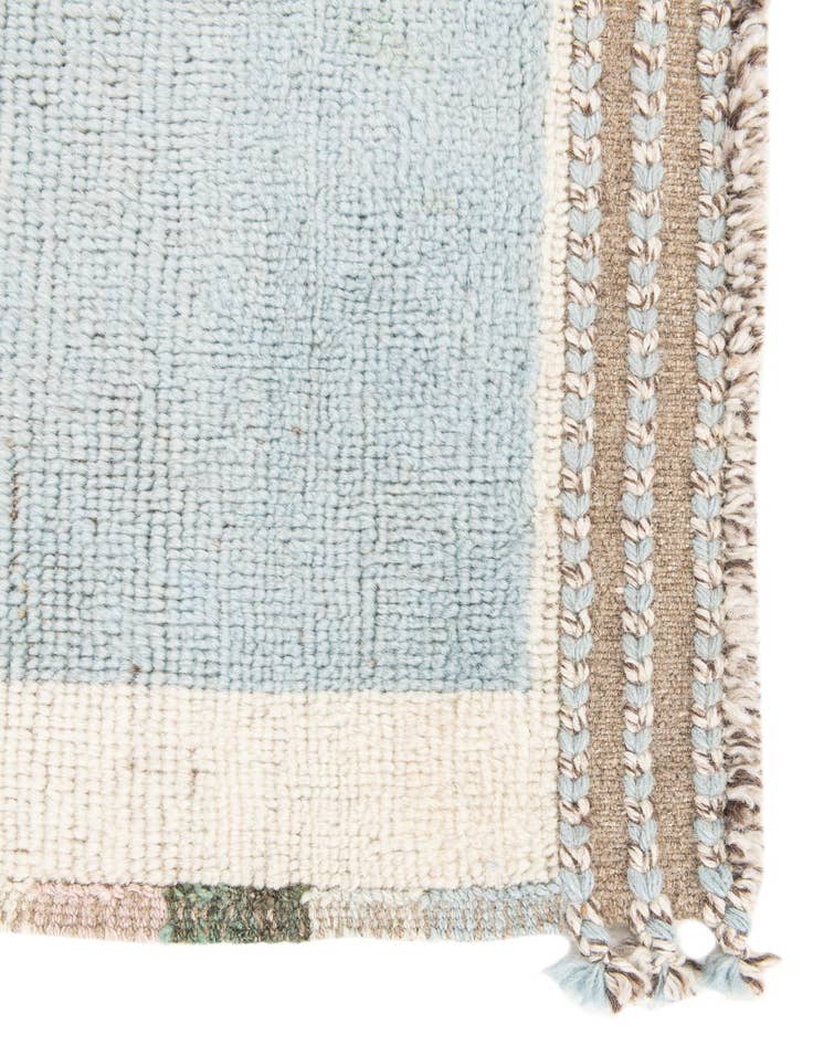Detail image of  3' 2 x 9' 2  Hand Knotted Moroccan Wool Runner Rug