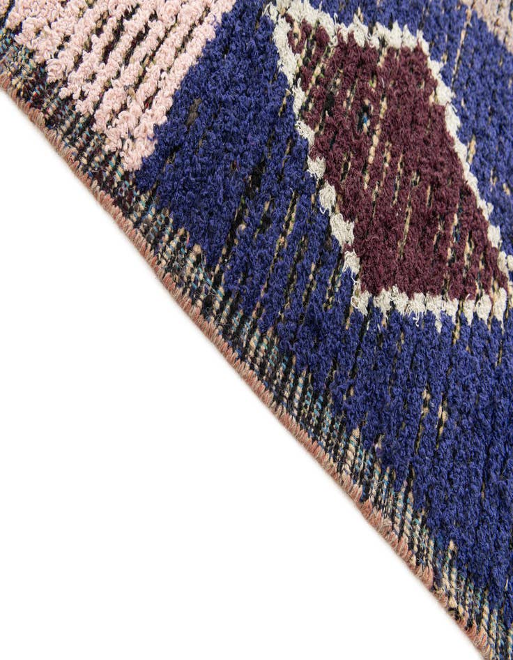 Detail image of  4' 4 x 15' 3  Hand Knotted Moroccan Wool Runner Rug