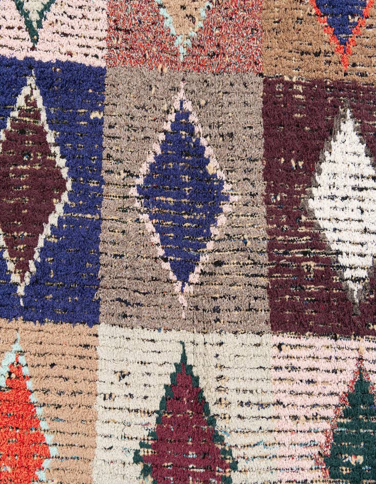 Detail image of  4' 4 x 15' 3  Hand Knotted Moroccan Wool Runner Rug