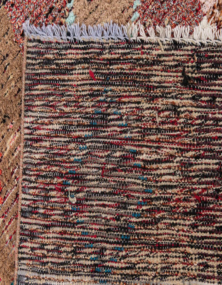Detail image of  4' 4 x 15' 3  Hand Knotted Moroccan Wool Runner Rug