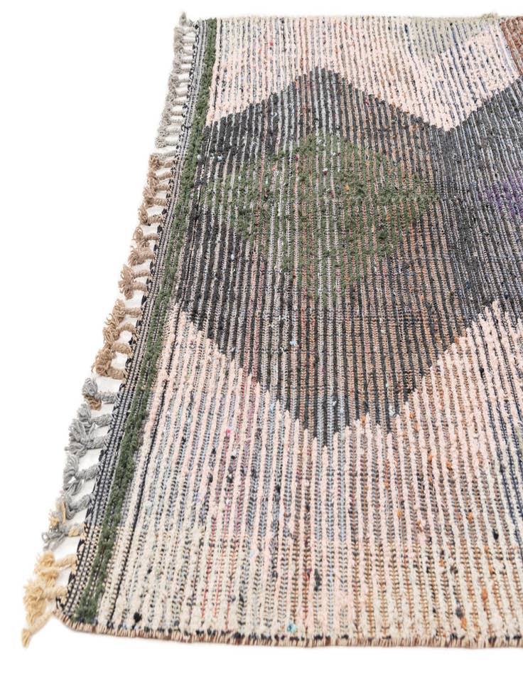 Detail image of  6' 4 x 10' 5  Hand Knotted Moroccan Wool Runner Rug