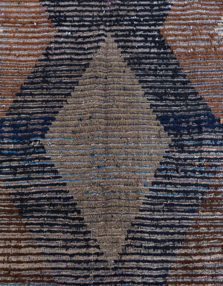 Detail image of  6' 4 x 10' 5  Hand Knotted Moroccan Wool Runner Rug