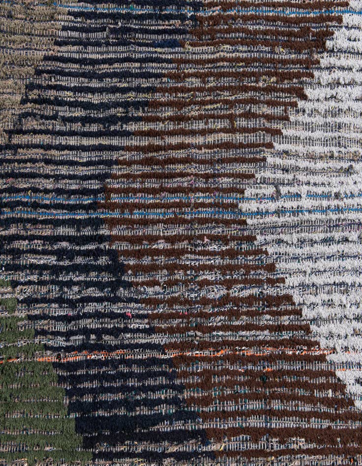 Detail image of  6' 4 x 10' 5  Hand Knotted Moroccan Wool Runner Rug