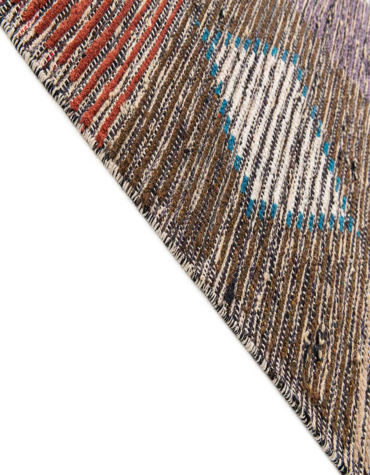 Detail image of  4' 5 x 15'  Hand Knotted Moroccan Wool Runner Rug