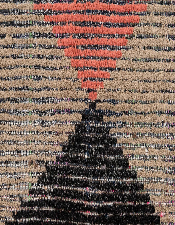 Detail image of  2' 6 x 12'  Hand Knotted Moroccan Wool Runner Rug