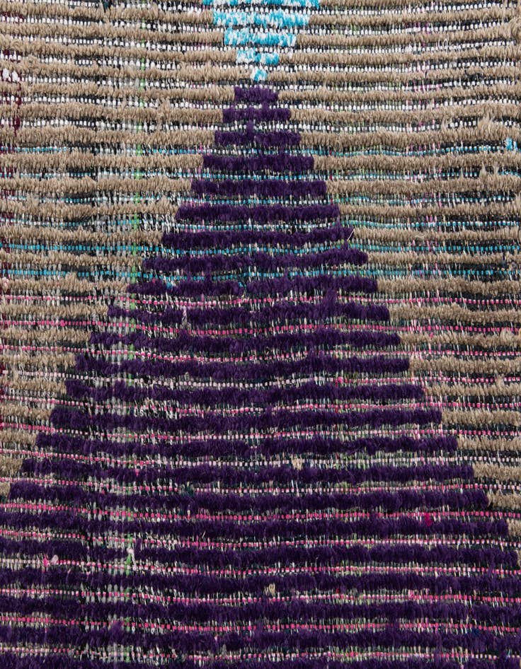 Detail image of  2' 6 x 12'  Hand Knotted Moroccan Wool Runner Rug