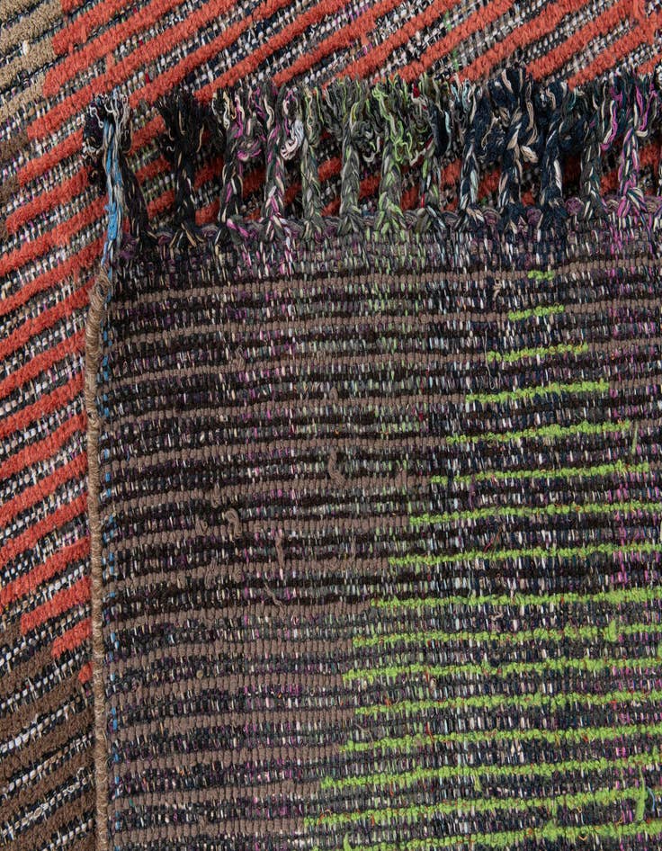 Detail image of  2' 6 x 12'  Hand Knotted Moroccan Wool Runner Rug