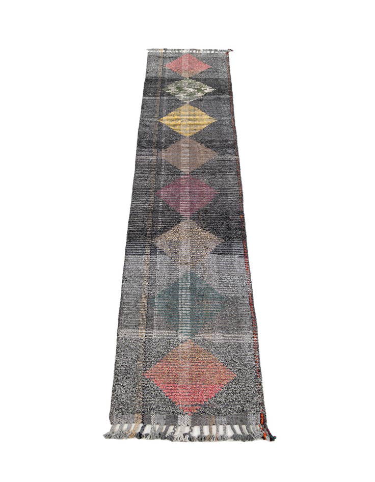 Detail image of  2' 6 x 12' 5  Hand Knotted Moroccan Wool Runner Rug