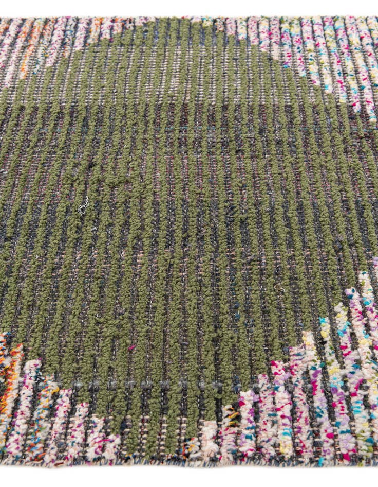 Detail image of  2' 6 x 12' 4  Hand Knotted Moroccan Wool Runner Rug