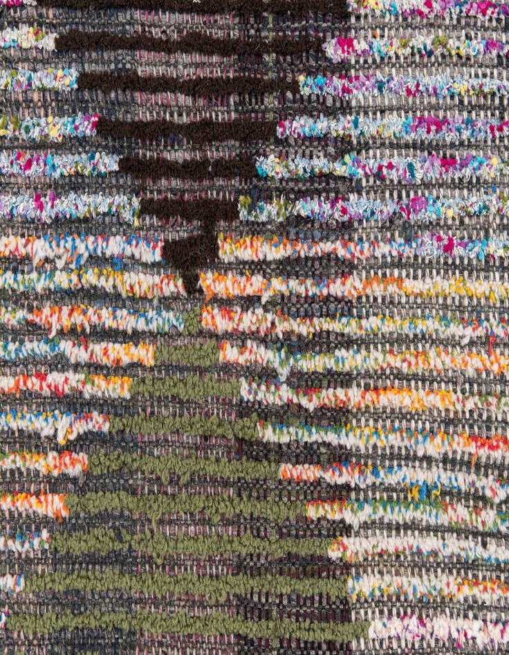 Detail image of  2' 6 x 12' 4  Hand Knotted Moroccan Wool Runner Rug