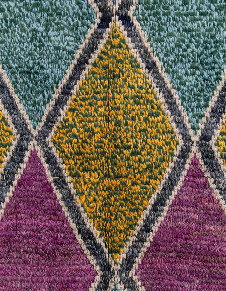 Detail image of  5' x 15' 2  Hand Knotted Moroccan Wool Runner Rug