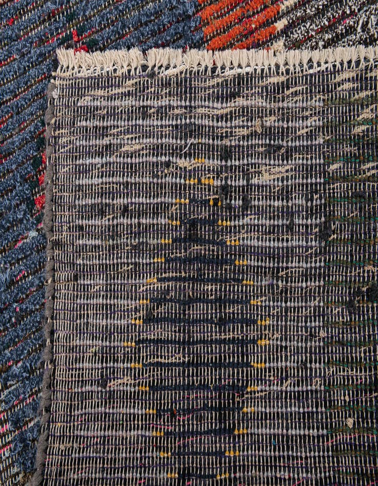 Detail image of  4' 5 x 14' 10  Hand Knotted Moroccan Wool Runner Rug