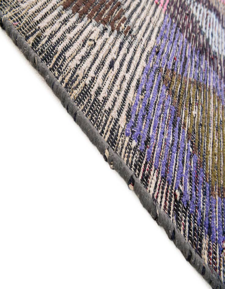 Detail image of  4' 7 x 16'  Hand Knotted Moroccan Wool Runner Rug