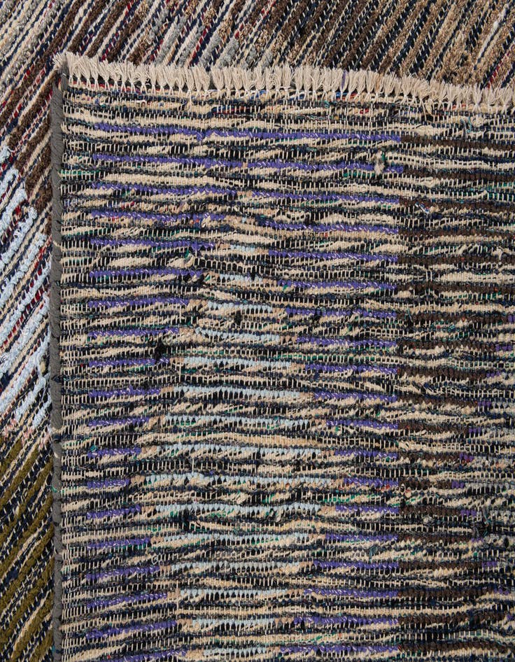 Detail image of  4' 7 x 16'  Hand Knotted Moroccan Wool Runner Rug