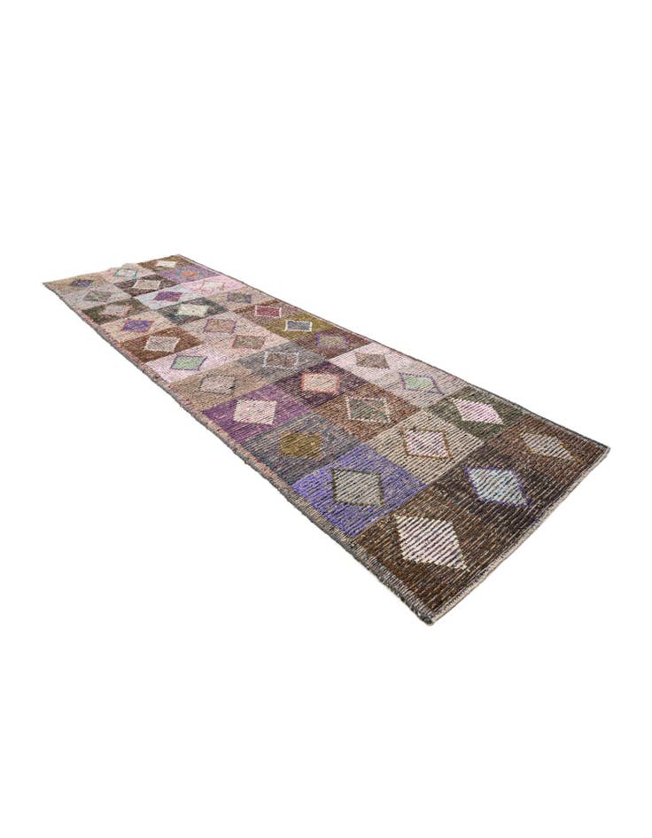 Detail image of  4' 6 x 14' 5  Hand Knotted Moroccan Wool Runner Rug